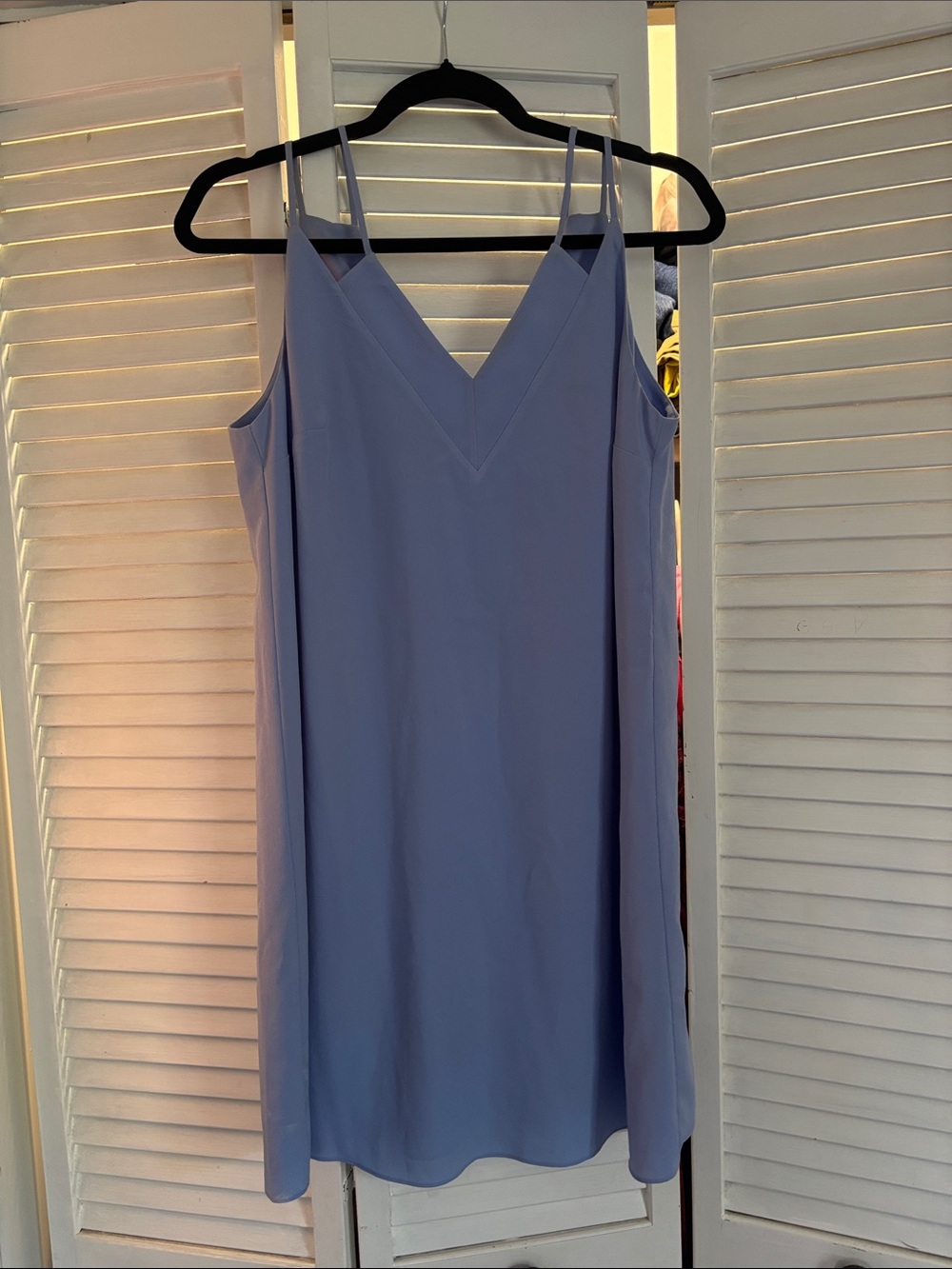 Sleeveless Lavender V-Neck Mini Slip Dress - Women's